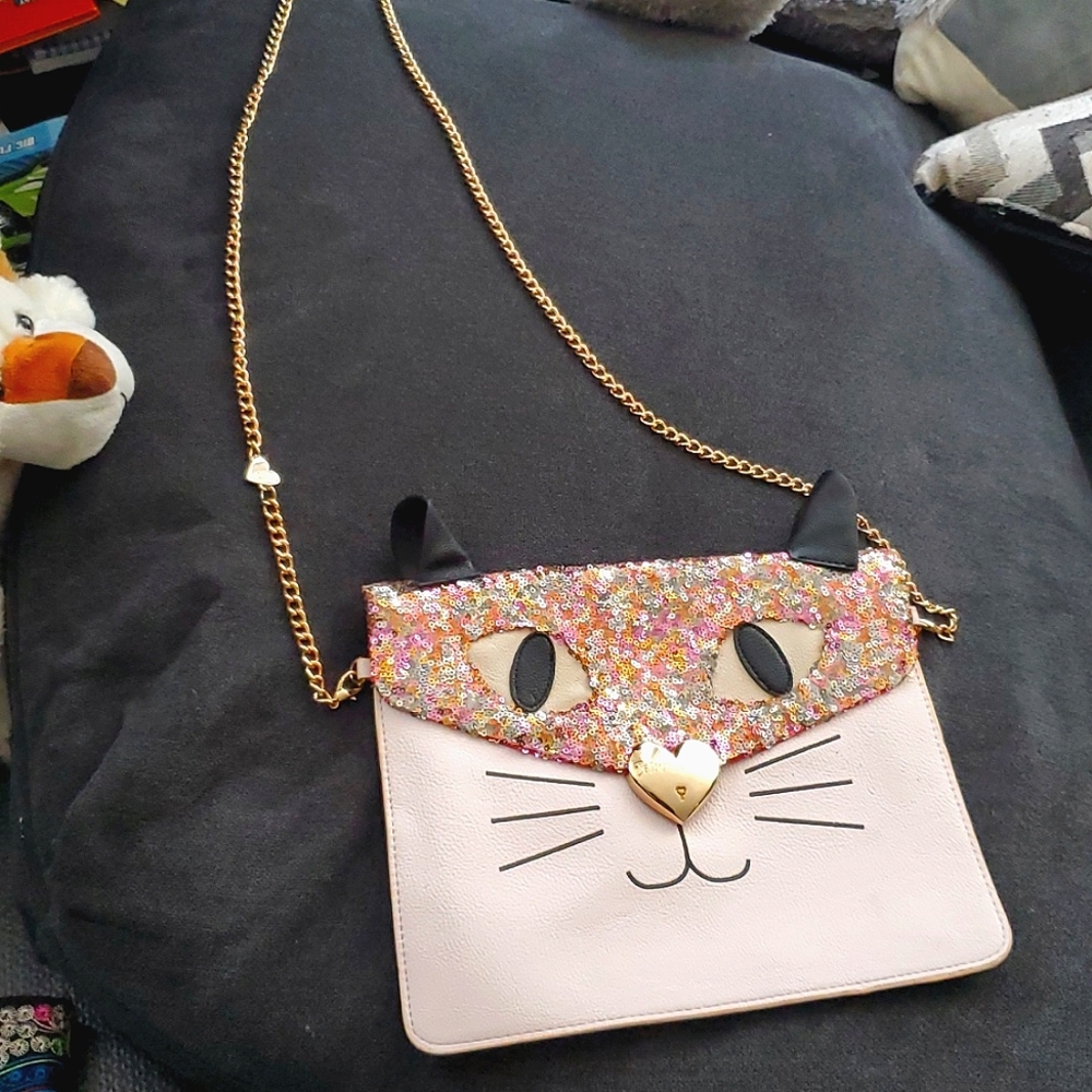 Pink Betsy Jhonson Cat Purse
